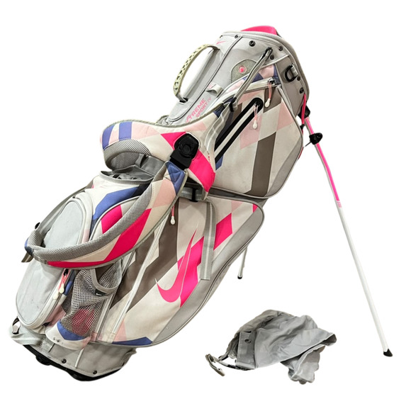 Nike Other - Nike Xtreme Sport IV Women's 8-Way Stand Golf Bag Dual Strap Gray/Pink Rain Hood